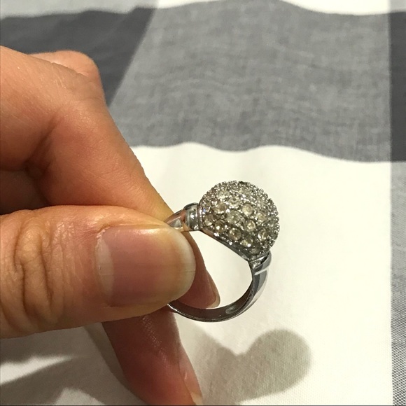 Sparkle Dome 925 Silver ring- Size 5.5 - Picture 6 of 14